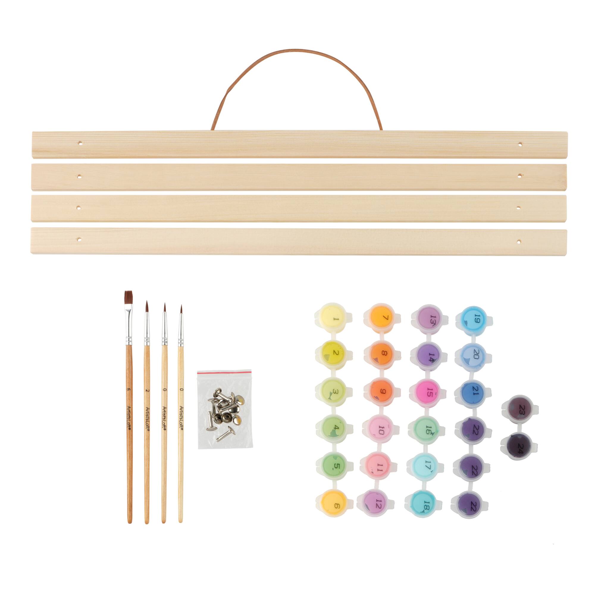 16" x 20" Pop Cat Paint-by-Number Kit with Wood Display Hanger by Artist's Loft®